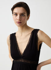 Ovs Viscose Nightdress With Lace